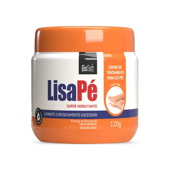 Creme Hidratante para Pés LisaPé BioSoft com Ureia 120g Super Hidratação
