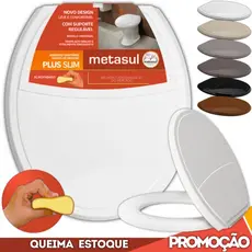 Assento Sanitário Almofadado Slim Oval  Celite Deca Incepa Logasa
