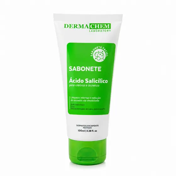 Sabonete Facial Ácido Salicílico Dermachem 100ml Pele Oleosa Acne