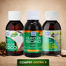 Kit Terapia Capilar Touca Térmica Óleo Coco Rícino Alecrim Hidratação Crescimento Anti Queda Cabelo Seco