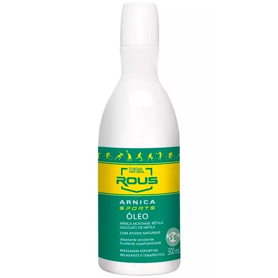 Óleo de Massagem Esportiva Relaxante e Terapêutica Dagua Natural Rous Arnica Sports 300ml