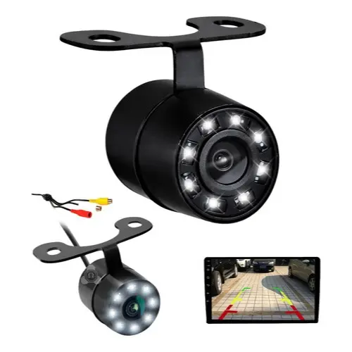 Câmera De Ré Automotiva Hd Visão Noturna Led Borboleta