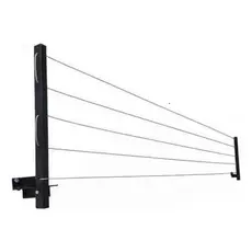 Varal De Roupa 60Kg Retrátil Parede Muro Apartamento Casa Até 4mt