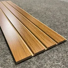 Kit 100 Unidades Revestimento Ripado para Parede MDF 45x11cm Painel Decorativo