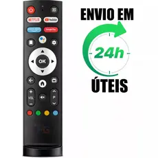 Controle Remoto Compatível Com Tv Aiwa Tv 32/43/50 Android Aws-tv-50-bl-02-a