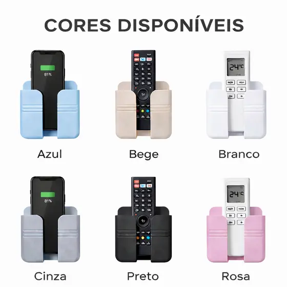 1/2/3/5 Suporte De Parede Multifuncional Design De Carregamento Caixa De Armazenamento Controle Remoto Promoção
