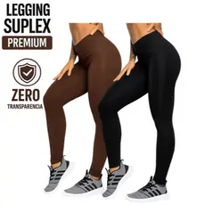 Calça Legging Feminina Cintura Alta Leg Suplex Grossa Academia Levanta Bumbum