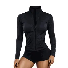 JAQUETA FEMININA DRY FIT LEVE COM ZIPER | PROTEÇÃO UV, CONFORTÁVEL, TREINO E CAMINHADA.