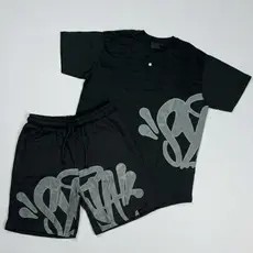 Conjunto Streetwear Camiseta Y2k Bermuda Moletom Syna Hip Hop Estilo Gringo