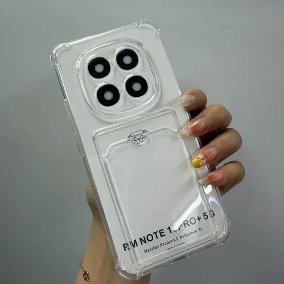 Capa Xiaomi Redmi Note 15 14 Pro Plus Note15 5G 4G Slot Cartão Anti Impacto Transparente TPU Capinha