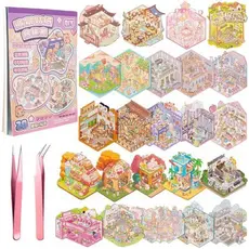 Adesivos 3d Miniatura Cenário De Paisagismo Kawaii Fofo DIY Scrapbooking