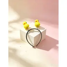 Acessório de Cabelo: Mola com Design de Patinho Amarelo
