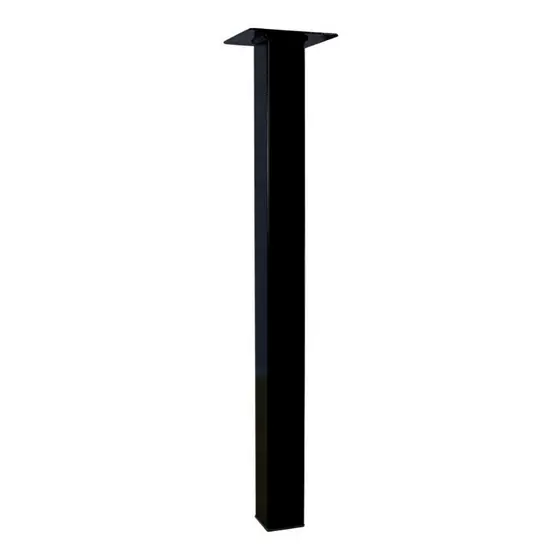 Pé Para Mesa Aparador Modelo Cannes Quadrado 80cm Reforçado Preto 1un