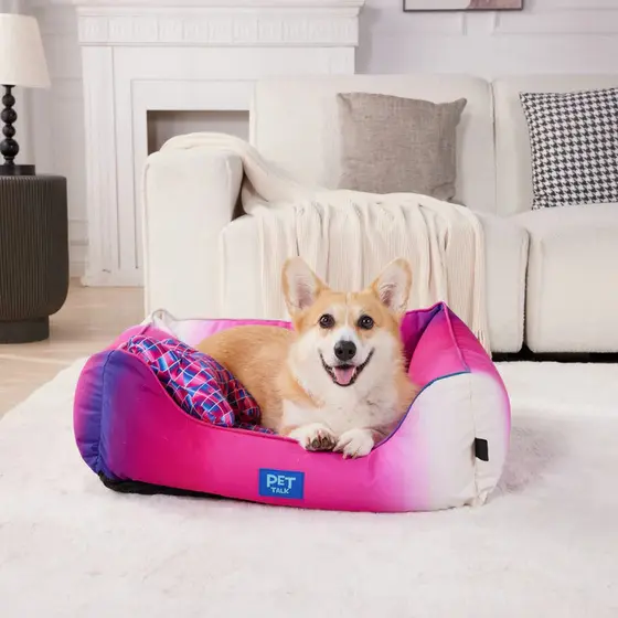 PET TALK Cama pet Impermeável Quadrada iluminaria magica para gato e cachorro