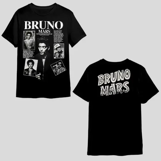 Camiseta Bruno Mars Modelo Exclusivo Camisa Feminina E Masculina