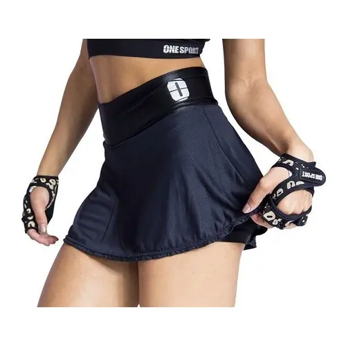 Short Saia Gode Tecido Duplo Feminino Academia One Sport