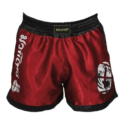 Bermuda Short Muay Thai Boxe Mma Luta Ufc Competição Masculino Vermelho