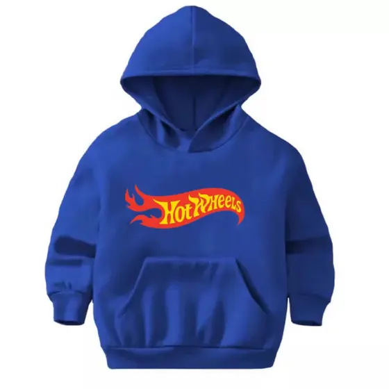 Moletom Unissex Hotwheels Infantil Juvenil Canguru estampado