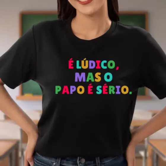 Camiseta profissão educadora blusa para professora T shirt Premium Exclusiva escolas