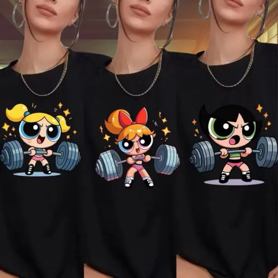 Meninas super poderosas camisa personalizada macaco vilão blusa exclusiva