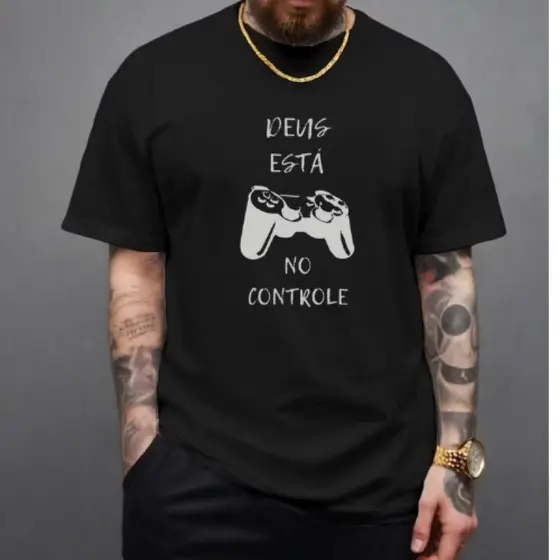 CAMISETA CRISTÃ BLUSA PERSONALIZADA FEITA DE ALGODÃO CAMISA PREMIUM