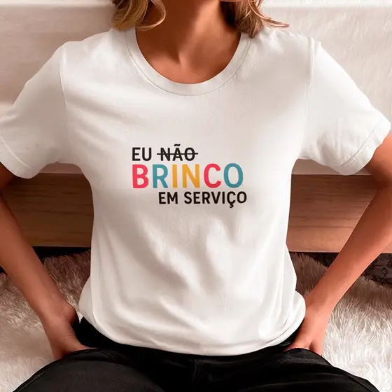 Camiseta Camisa estampado Unissex Eu nao brinco em serviço Professores blusa t-shirt streetwaer