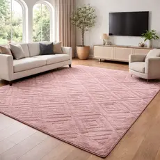 Tapete Sala 2,00x1,40 Geométrico Pelo Baixo Fácil de Limpar