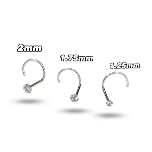 Piercing de Nariz Ponto de Luz Nostrio PRATA LEGITIMA 925