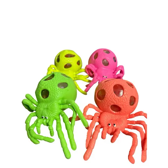 Brinquedos para Aliviar Squishy Aranha Colorida Orbs
