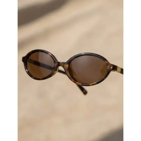 Óculos De Sol Feminino Oval Retrô Miu Blogueiras verão Tartaruga