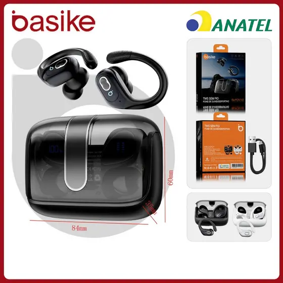 Basike fone sem fio bluetooth, fone de ouvido original melhor bluetooth Para Samsung/iPhone FON142