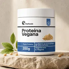 Suplemento Vegano de Soja Sem Sabor 200g Sem Glúten Sem Conservantes Fonte de Proteína Receitas Fit