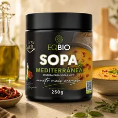Sopa Instantânea Low Carb Emagrecimento Sabor Mediterrâneo 250g |Sem Glúten | Sem Conservantes