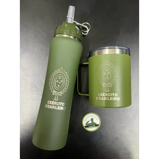 Copo Témico Aço Inox com tampa Acrílico - personalizando