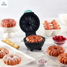 Mini Máquina de Assar Bolo Elétrica Antiaderente Quiche/De Forno/Eggette Maker Mini Ferro 110V