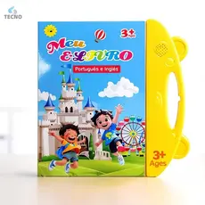 Livro Interativo com Som Bilíngue Português-Inglês Educacional TECNO