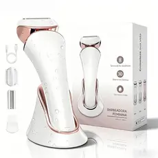 Aparador Íntimo mulheres Depiladora Barbeador Elétrico Com Luz Perna Corpo Depilação Depilador A Prova d'Água CLICK TECH