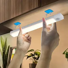 10/30/50cm Smart Luminária Inteligente Ultra LED com sensor de movimento sem fio Recarregável USB para Baixo do Armário