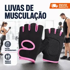 Luva Musculação Academia Antiderrapante Feminina E Masculina Ginástica