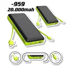 Carregador Portátil Bateria Power Bank 20000mah PN-959