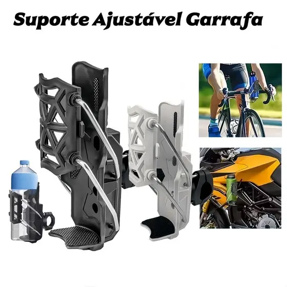 Suporte Ajustável Garrafa Porta Copo Clipe Rápido para Motos Bicicletas Bike