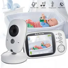 Baba Eletrônica Com Monitor Visão Noturna, Câmera c/ Audio Sensor de Temperatura  FLUX