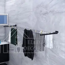 Varal De Parede Dobrável Retrátil Reforçado + Kit Instalação - Entrega Rápida