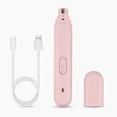 Lixador de Unhas Pet com LED 2 Velocidades Recarregável USB para Cães e Gatos