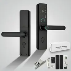 Fechadura Eletrônica Smart Door com Impressão Digital, Senha, Cartão NFC e Chave Mecânica
