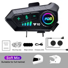 Fone de Ouvido para Capacete de Moto Bluetooth com Controle por Voz – Áudio Estéreo e Mãos Livres
