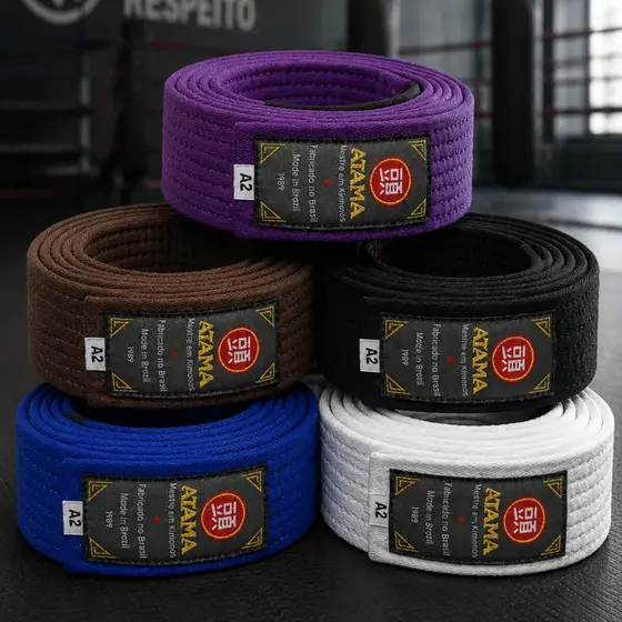 Faixa Jiu-Jitsu Atama Standard BJJ Adulto 100% Algodão Aprovada IBJJF