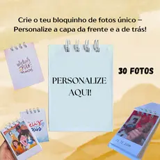 Mini álbum Fotos Personalizável – 8x10 cm | 30 ou 50 Fotos | Presente Criativo e Afetivo
