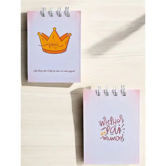 Bloquinho de notas com 50 Folhas Brancas - Presente Especial para o Pai