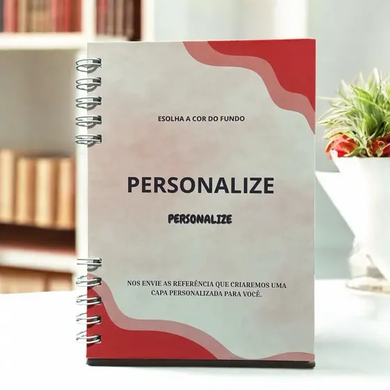Caderno A5 Personalizado Frente e Verso | Arte Própria ou Criada | 80 ou 120 Folhas | 14x20cm